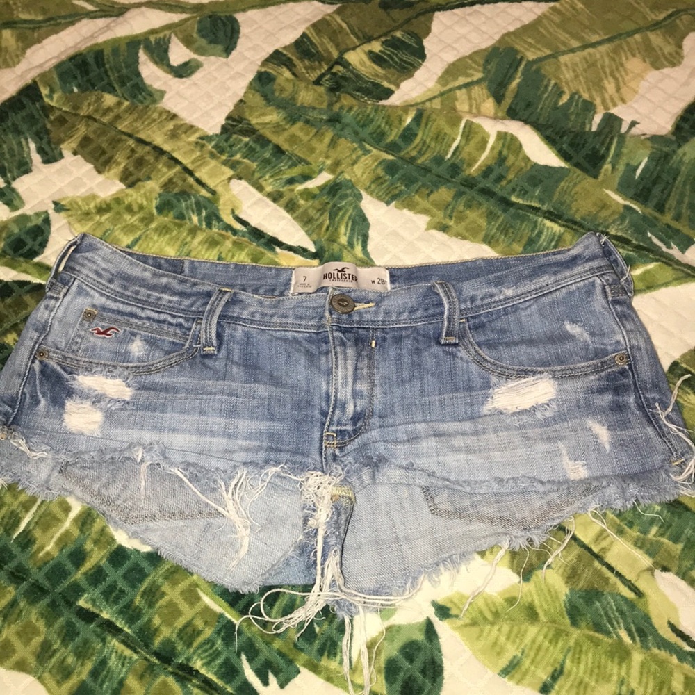 Distressed Hollister Jean shorts